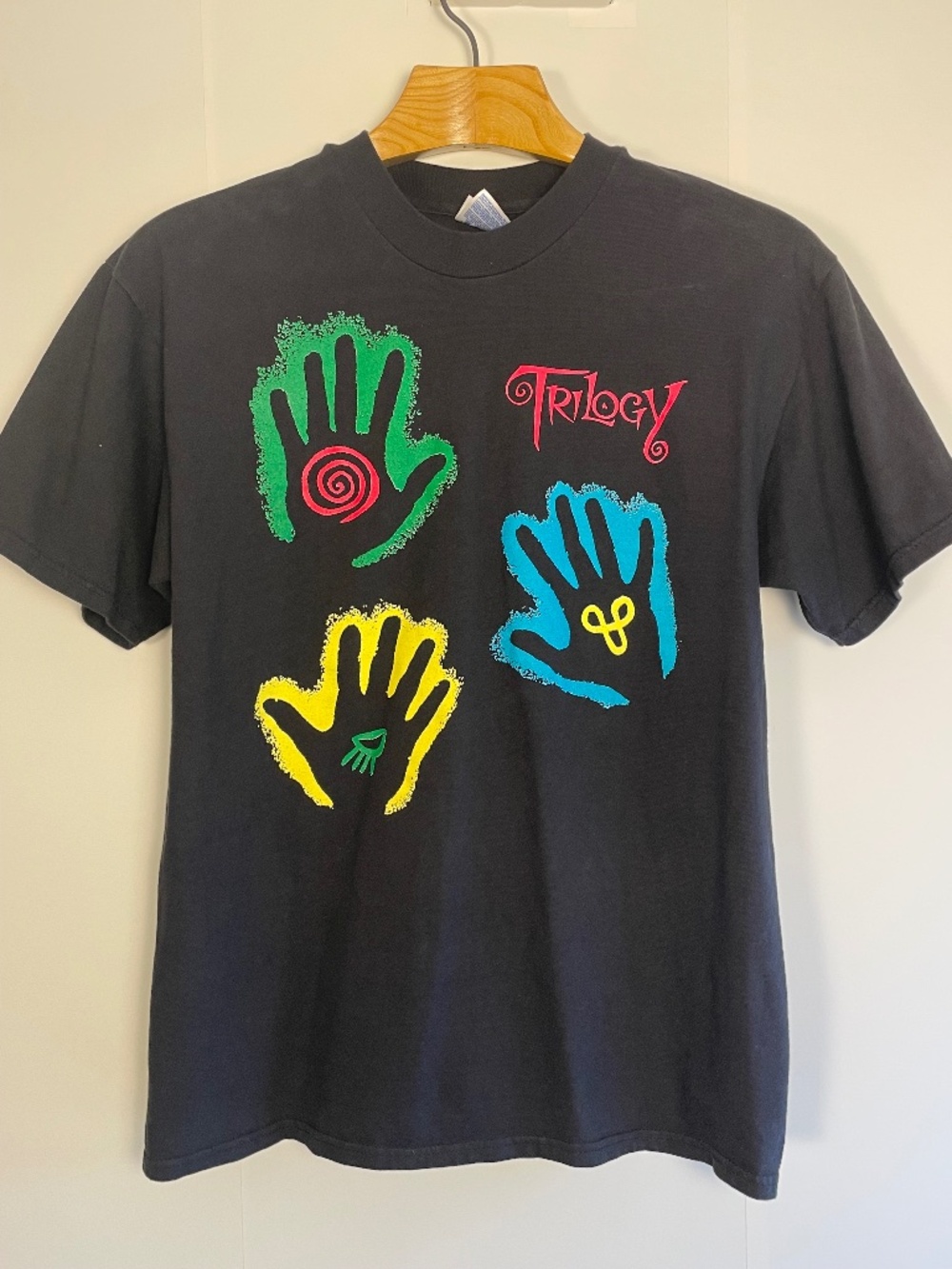 VINTAGE 1997 Trilogy Tour Promo T-Shirt Hanes Beefy T Indie Comic Bone 90s Large
